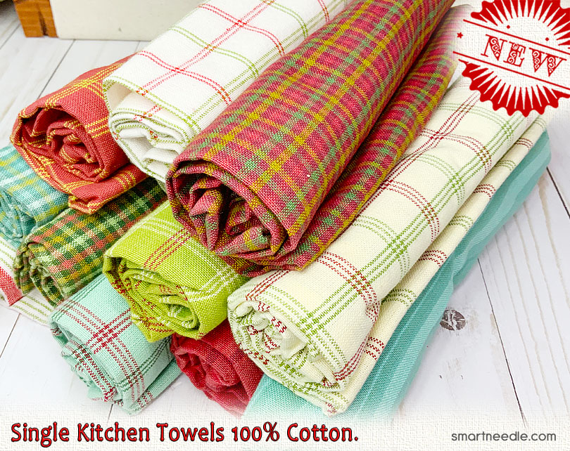 _Single Kitchen Towels Blanks 100% Cotton - Smart Needle