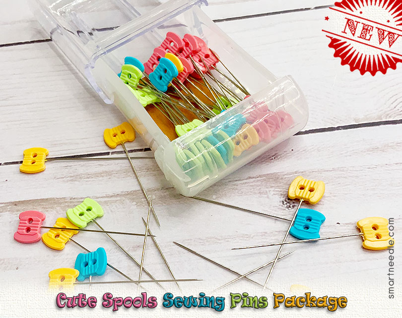 Cute Spools Sewing Pins Package